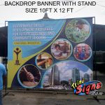 backdrop banner stands